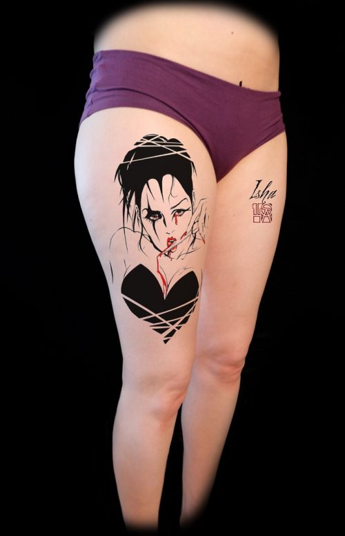 isha-daw-tattoo-femme-langue-sang-the-crow-tattoo